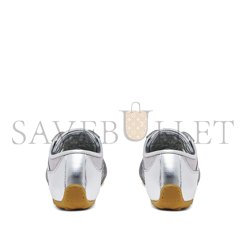 ALEXANDER MCQUEEN BOXE LOW-TOP LEATHER SNEAKERS 868496WIAKE9455